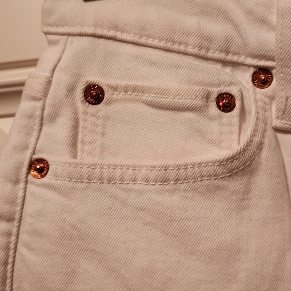 RE/DONE 90'high rise ankle crop distressed jeans - Picture 4 of 8